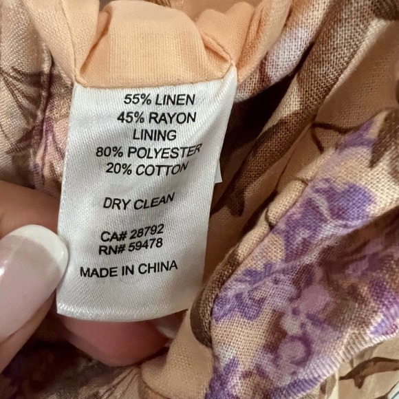 House of Harlow Linen Bustier Lace-up-back  Tiered Maxi Dress Size Small NWOT - Picture 8 of 8